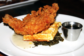 Fried Chicken on a Belgian Waffle
