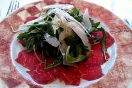 Beef Carpaccio @ Piccola Roma Restaurant